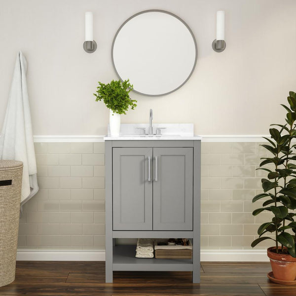 24 Inch Contemporary Bathroom Vanity with Sink Combo