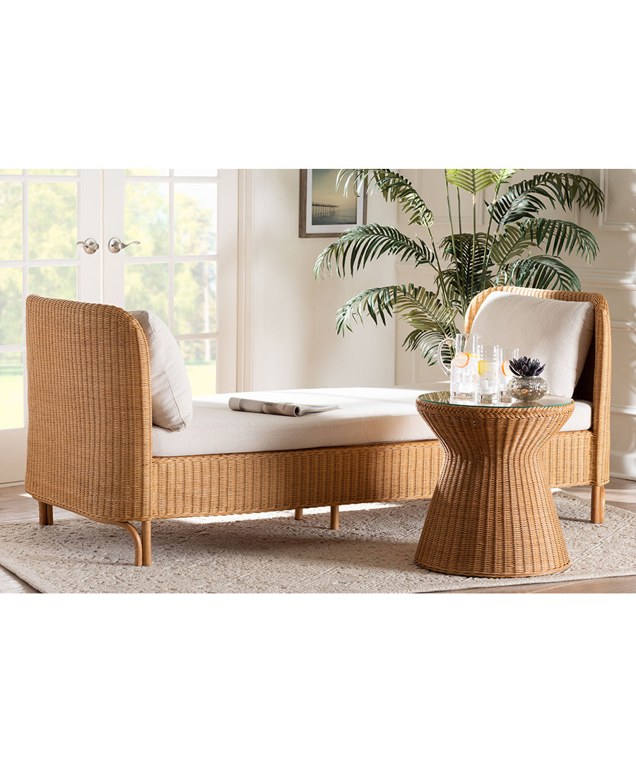 Bali & pari Diva Bohemian Light Honey Rattan Daybed