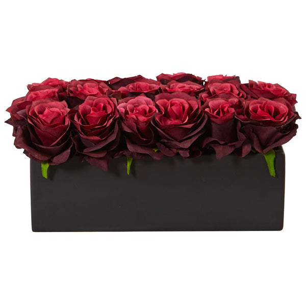 Roses In Rectangular Planter - Lacasademartha