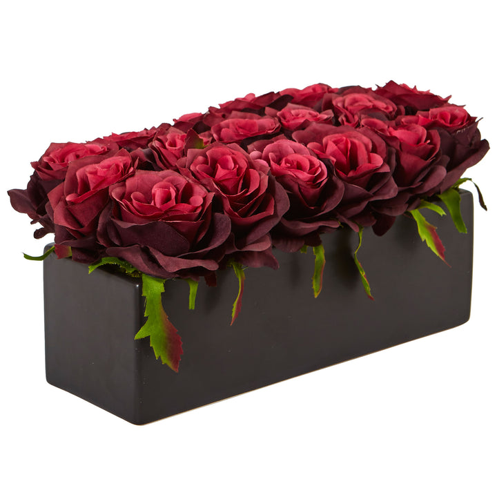 Roses In Rectangular Planter - Lacasademartha