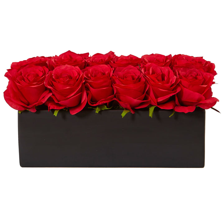 Roses In Rectangular Planter - Lacasademartha