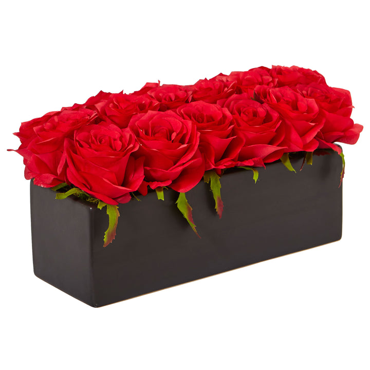 Roses In Rectangular Planter - Lacasademartha