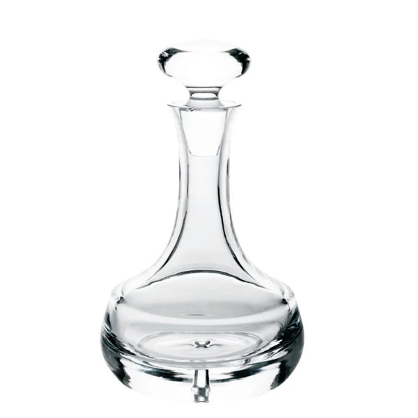 Classic Blown Glass Decanter, Genie Design, Lead Free Crystal, 1.5 qts