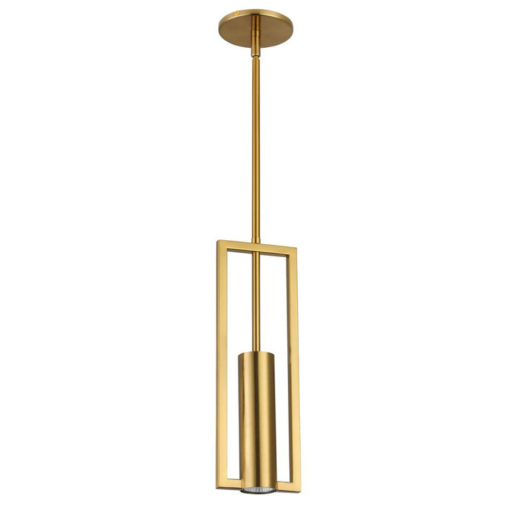 1 Light Halogen Pendant, Aged Brass - Lacasademartha 