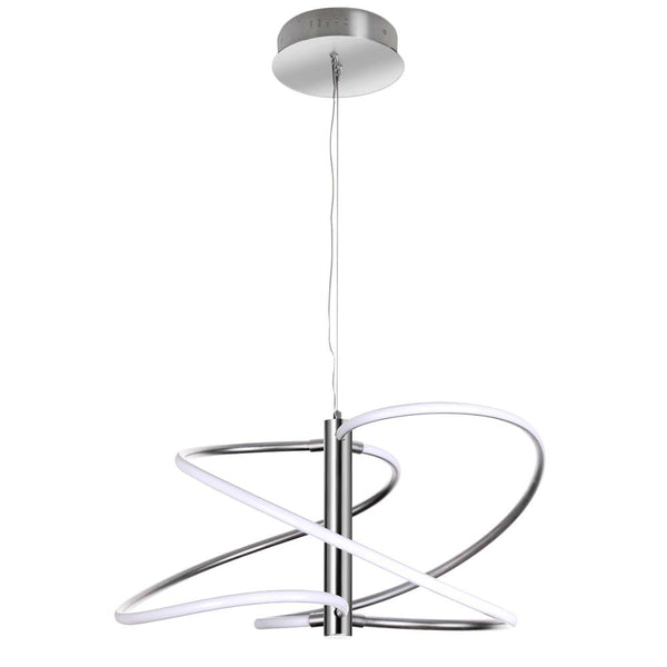 Pendant Polished Chrome with White Silicone Diffuser - Lacasademartha