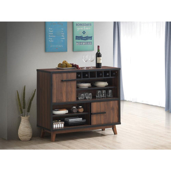 Ezekiel, 2-Sliding Door Wine Cabinet With 6 Bottle Storage