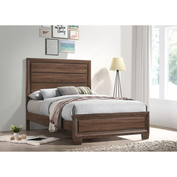 Brandon Full Panel Bed Medium Warm Brown