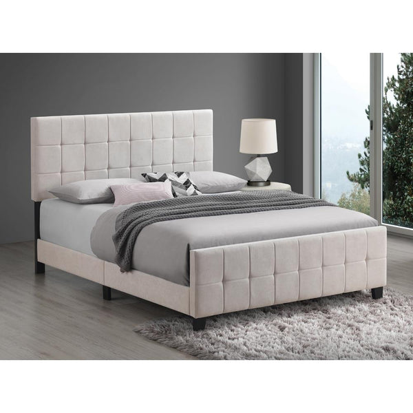 Fairfield Eastern King Upholstered Panel Bed Beige