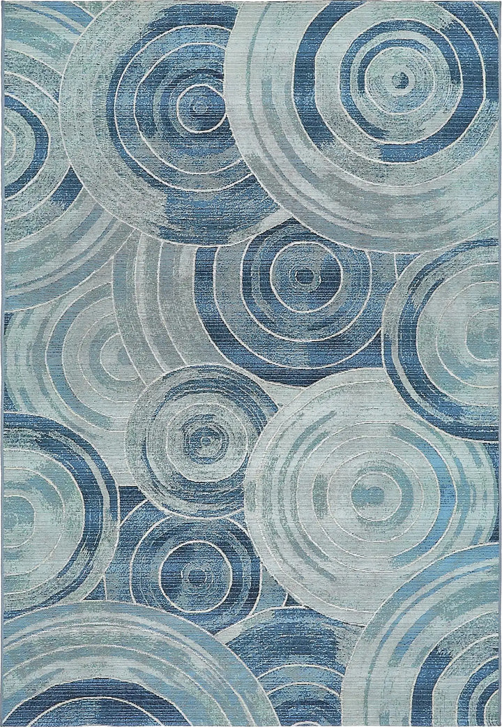 Light Blue Modern Rug - Lacasademartha