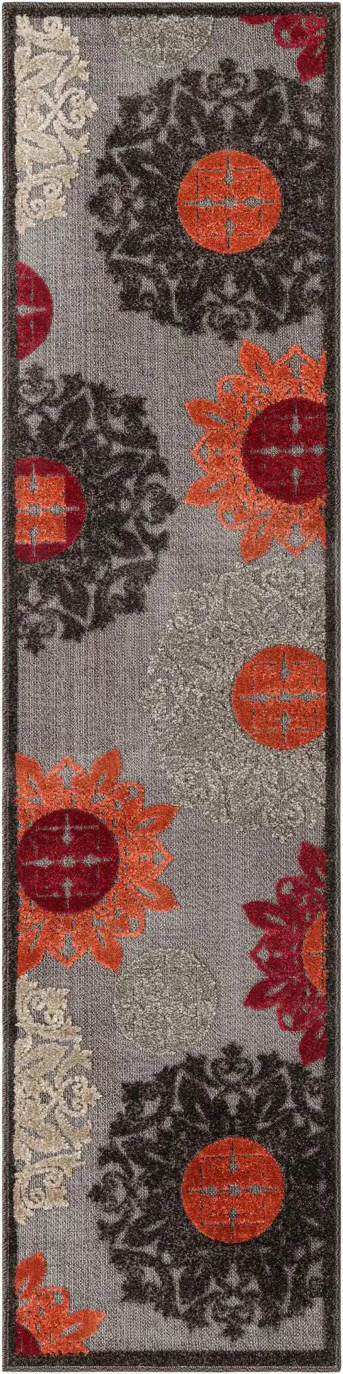 Brown Flowered Rug - Lacasademartha