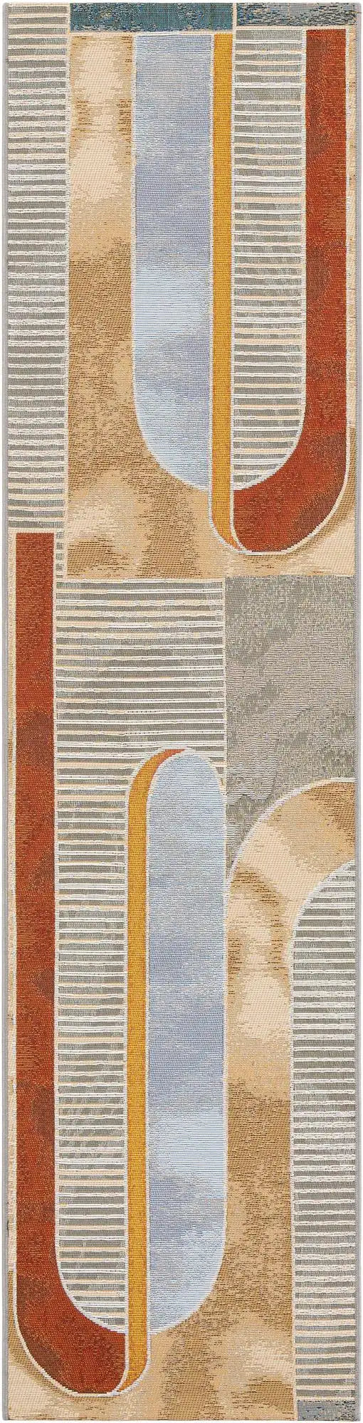 Multi Orange Modern Rug - Lacasademartha