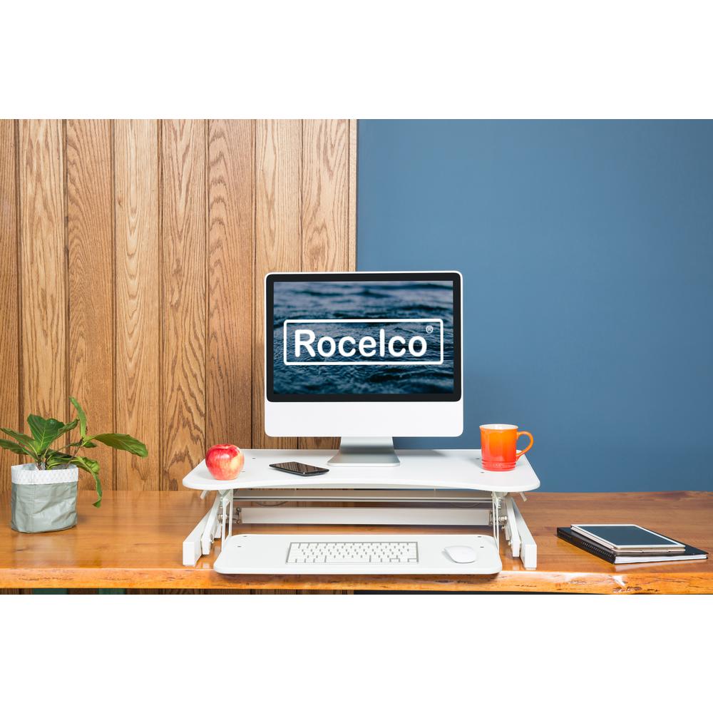 Rocelco 32" Inch Standing Desk With Anti-Fatigue Mat