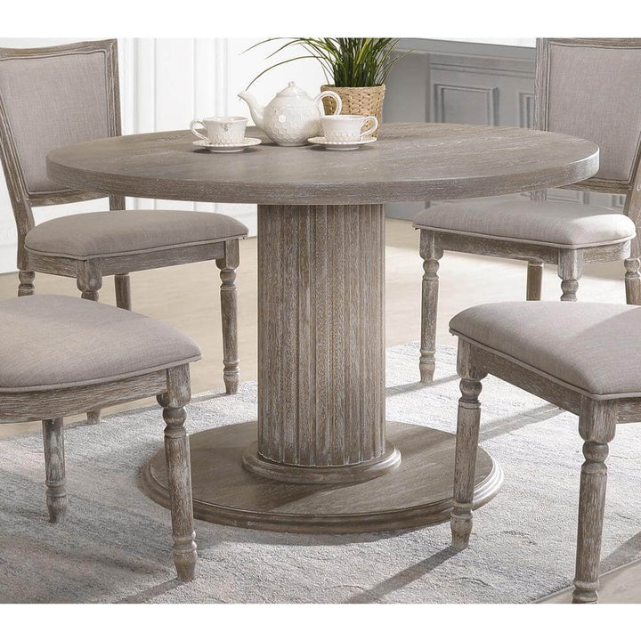 47" Transitional Wood Dinette Table in Gray - Lacasademartha 