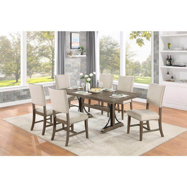 7 piece modern farmhouse dining set - Lacasademartha