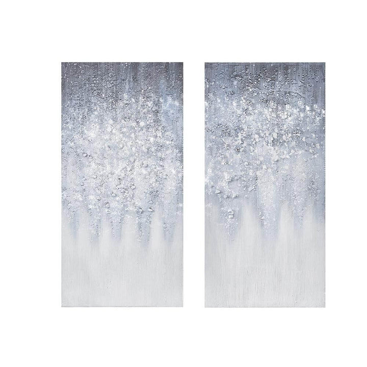 2PC/SET Heavy Textured Canvas with Glitter Embellishment - Lacasademartha