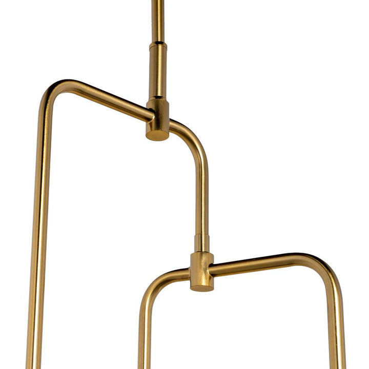 Chandler 3 Light Brass Metal Pendant - Lacasademartha