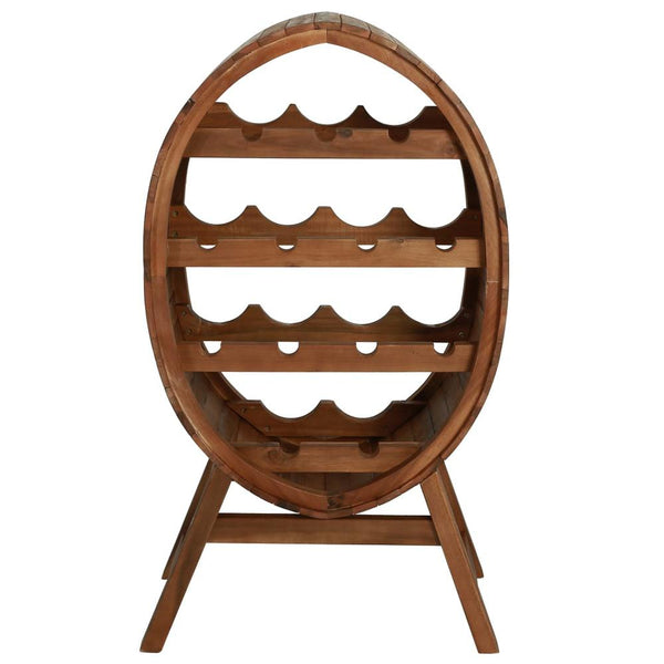 Acacia Wood Wine Rack, Holds 13 Bottles Horizontally