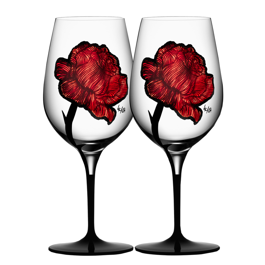 Tattoo Wine Glass - Set of 2 - Lacasademartha 