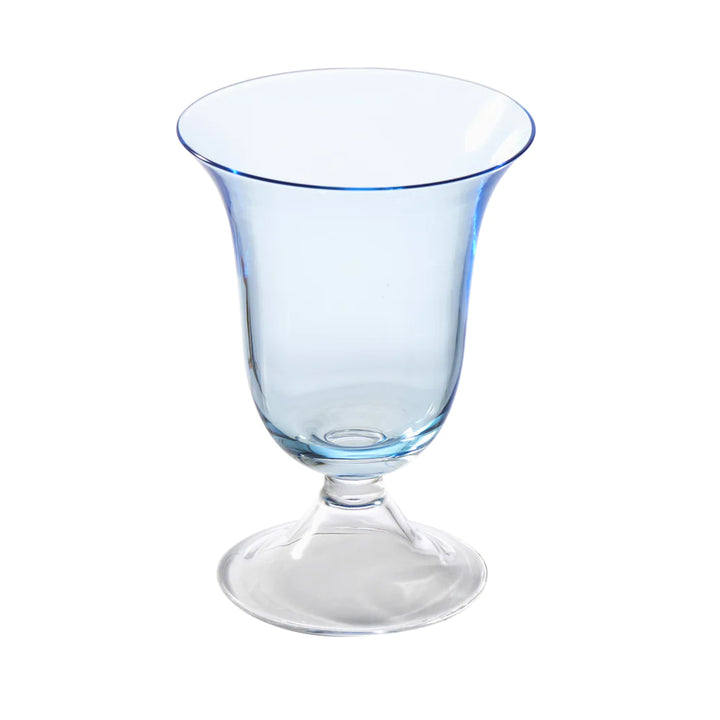 Adriana Water Glass, Aqua, Set of 4 - Lacasademartha 