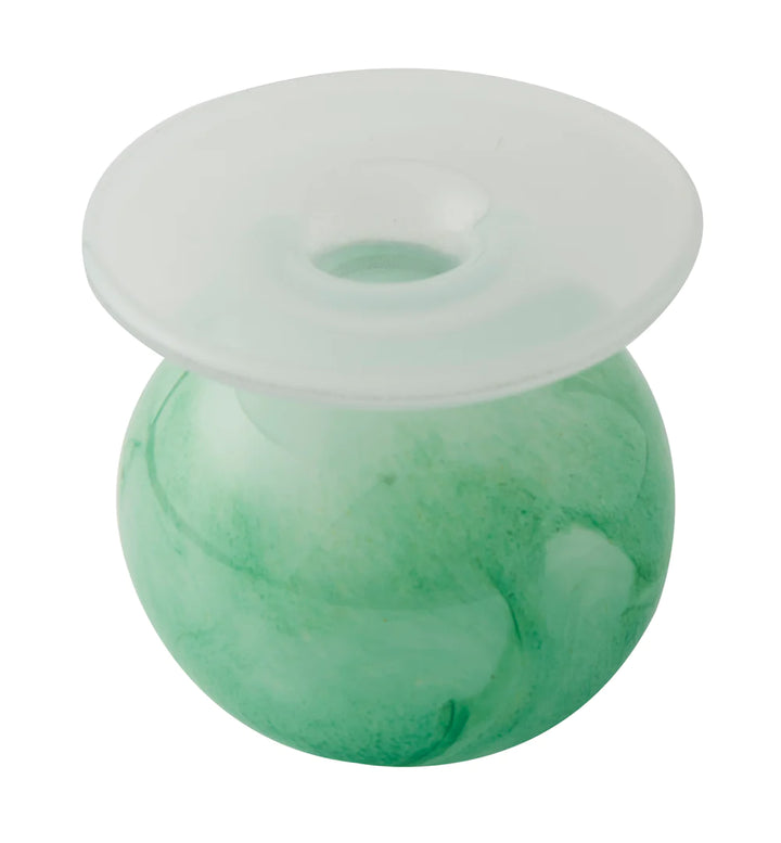 Miss Ellie Bud Vase, Jade Milk White/Green - Lacasademartha 