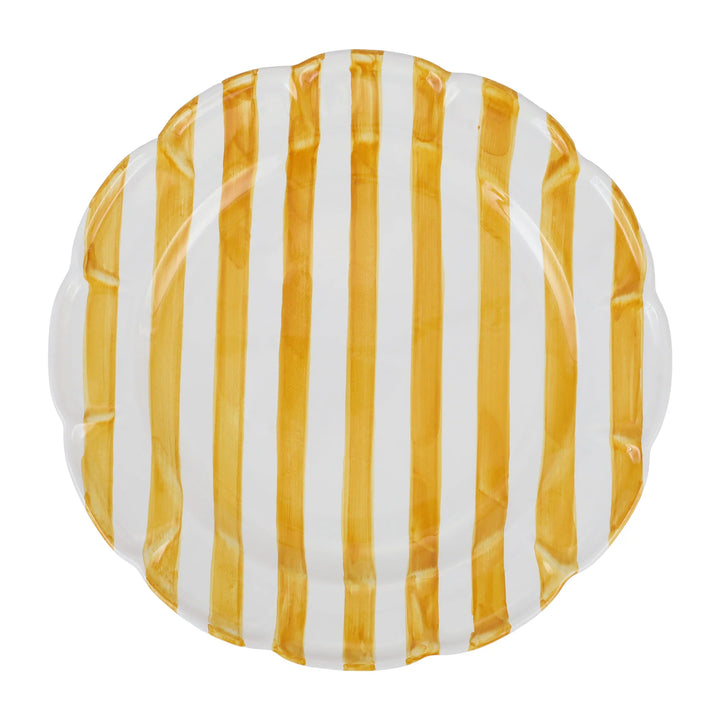 Stripe Salad Plate - Lacasademartha