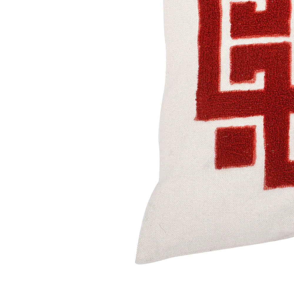 Bergamo Embroidered Cotton Pillow - Lacasademartha