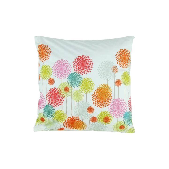 Fabric Accent Pillow With Multicolor Floral Pattern - Lacasademartha