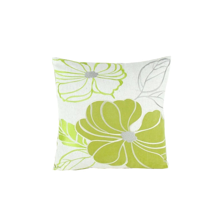 Fabric Accent Pillow With Floral Pattern - Lacasademartha