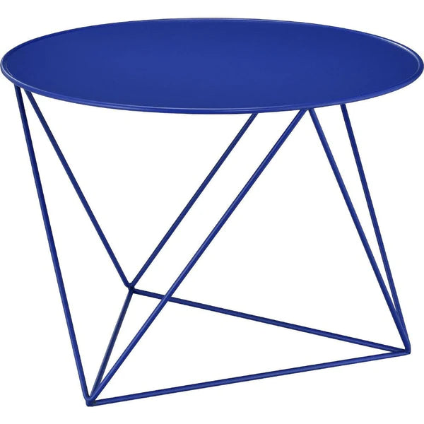 Table With Open Geometric Base And Round Top - Lacasademartha