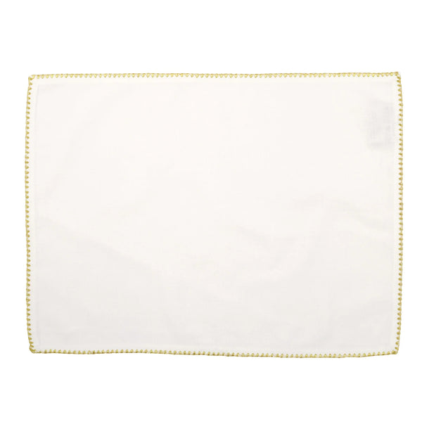 Cotone Linens Ivory Placemats Set of 5 - Lacasademartha