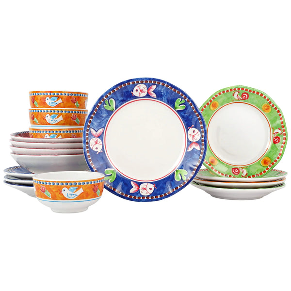 Melamine 16-Piece Place Setting - Lacasademartha