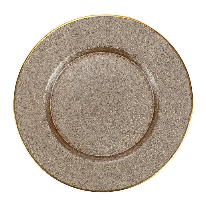 Metallic Glass Service Plate / Charger - Lacasademartha