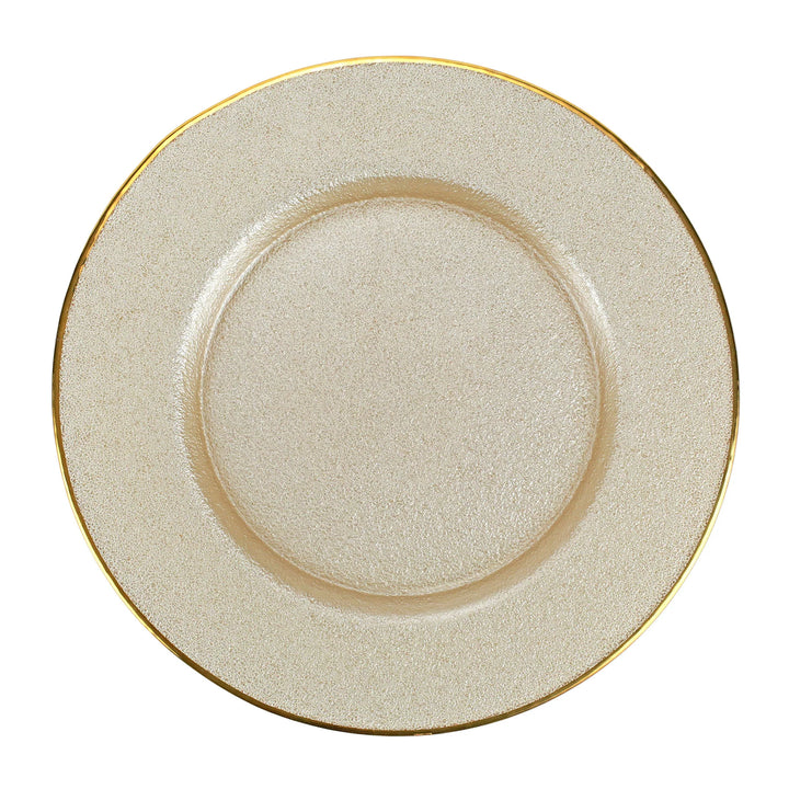 Metallic Glass Service Plate / Charger - Lacasademartha