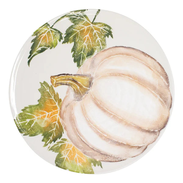 Pumpkins Round Platter w/ Pumpkin