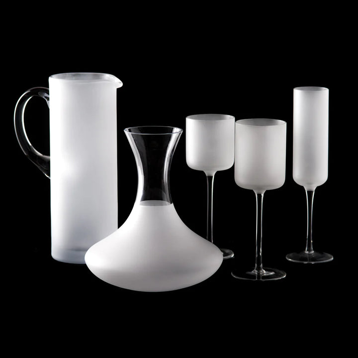 Frosted and Clear Carafe - Lacasademartha