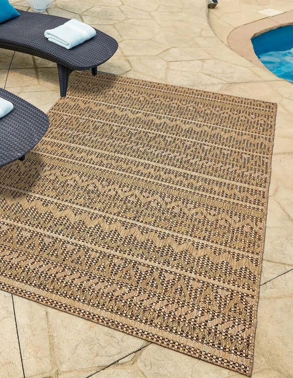 Light Brown Outdoor Modern Rug - Lacasademartha