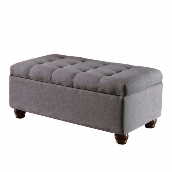 Fabric Upholstered Tufted Storage Bench - Lacasademartha