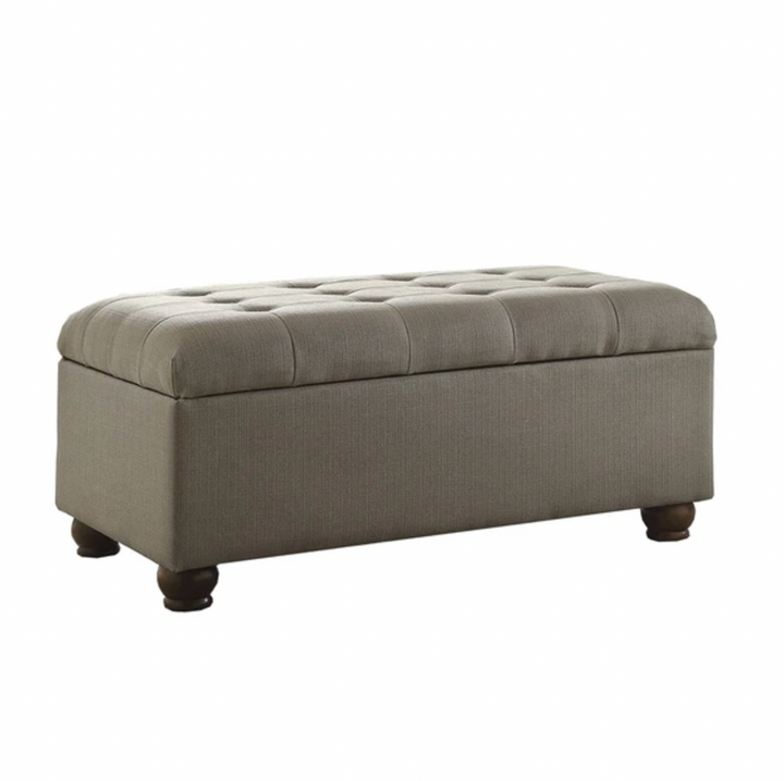 Fabric Upholstered Tufted Storage Bench - Lacasademartha