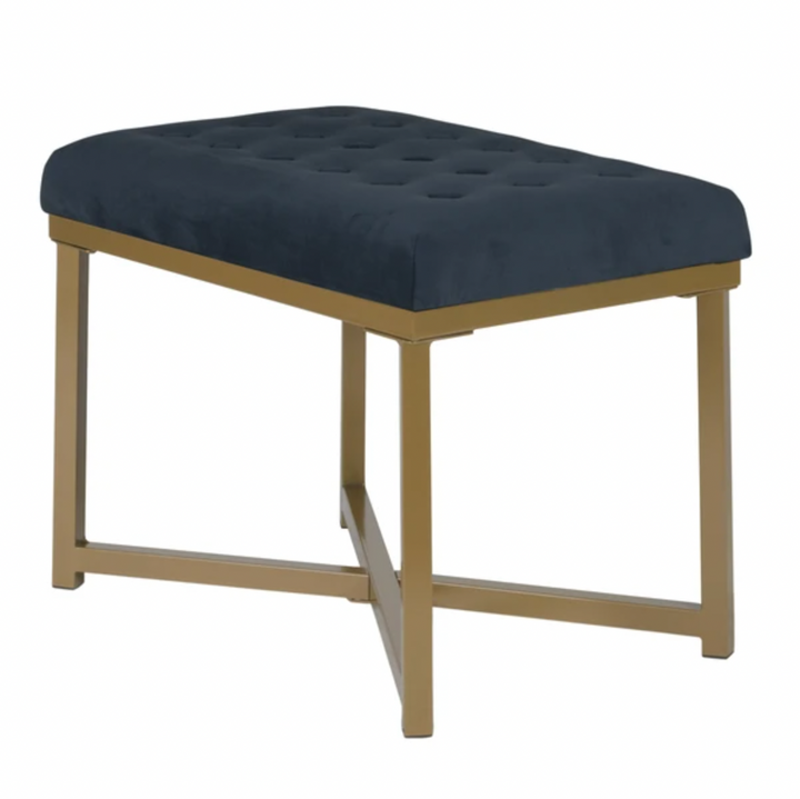 Metal Framed Bench With Button Tufted - Lacasademartha